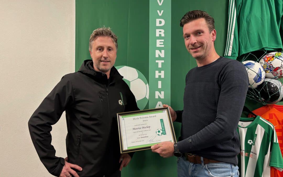 Maurice Bisschop ontvangt Henk Feitsma Award